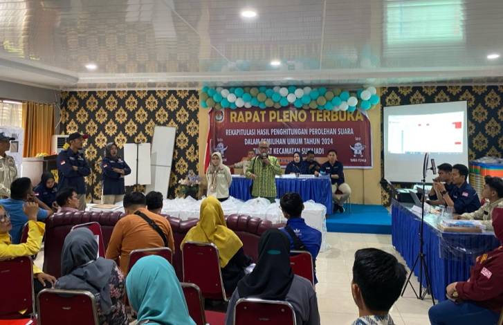 Pleno Rekapitulasi Tungsura Serentak di Delapan Kecamatan Kota Pekanbaru