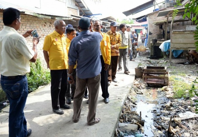 Pedagang Minta Cagub Nomor Empat Atasi Banjir Pasar Jaya Pura Siak