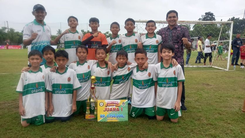 Fokus Regenerasi, SSB Belia Regional 3 PTPN IV Sukses Juarai Turnamen Lokal Riau