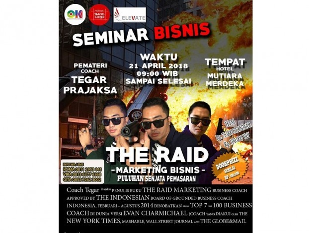 Seminar The Raid Marketing Targetkan 1.000 Peserta