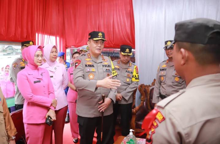 Tinjau Pos Mudik di Pekanbaru, Kapolda Riau: Petugas Jangan Duduk Saja