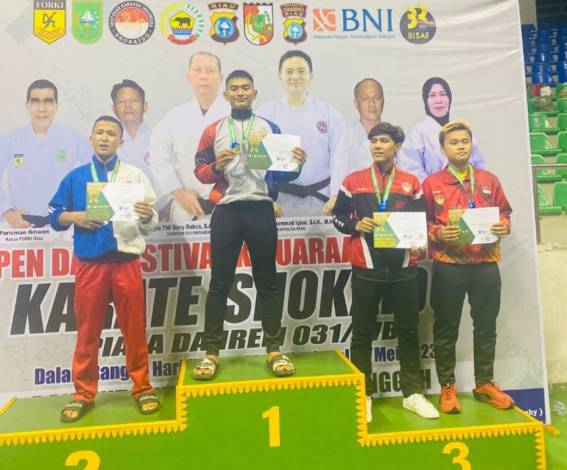 Tiga Anggota Polres Siak Juarai Kejurnas Karate dan Kejurprov Pencak Silat Riau