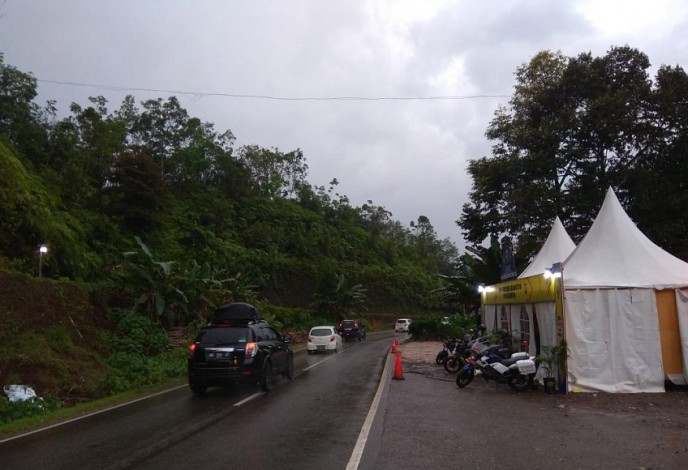 H+3 Lebaran Arus Balik di Perbatasan Riau-Sumbar Masih Lancar