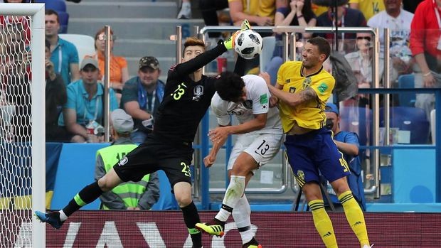 Swedia Kalahkan Korea Selatan Lewat Gol Penalti