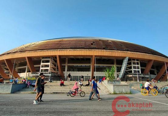 Masyarakat Masih Ramai ke Stadion Berolahraga Meski Pekanbaru PPKM Mikro