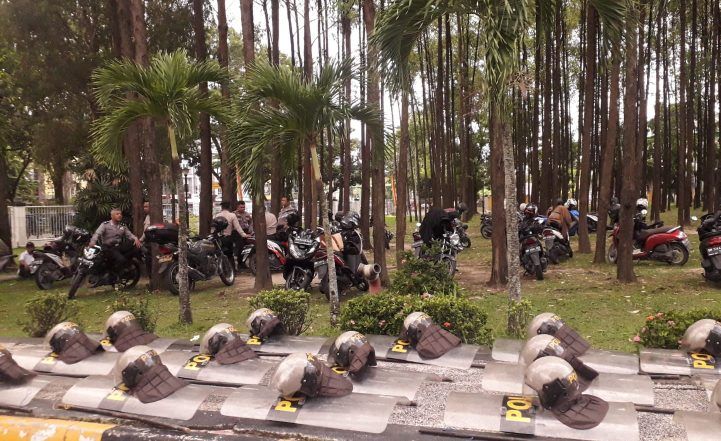 Seruan Aksi Cipayung Plus Pekanbaru, Polisi Mulai Berjaga di Gedung DPRD Riau