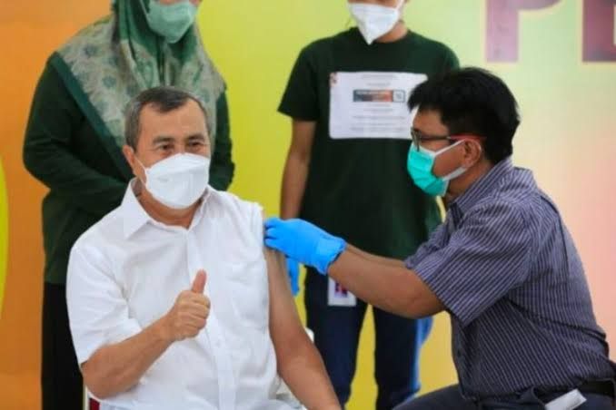 13,54 Persen Warga Riau Belum Vaksin Dosis Pertama