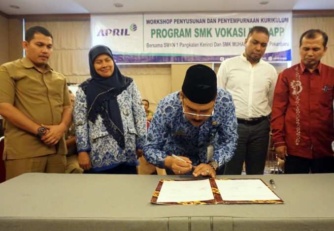 Dukung Program SMK Vokasi, RAPP Gandeng 2 SMK di Riau
