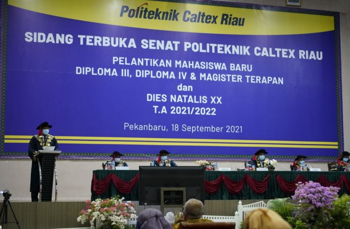 Politeknik Caltex Riau Lantik 509 Mahasiswa Baru Tahun 2021