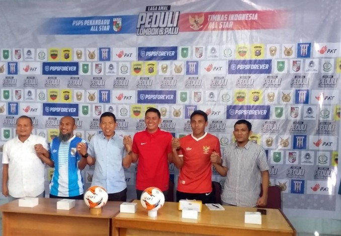 17 Pemain Timnas All Star akan Hadir di Laga Amal Peduli Lombok dan Palu di Stadion Utama Riau