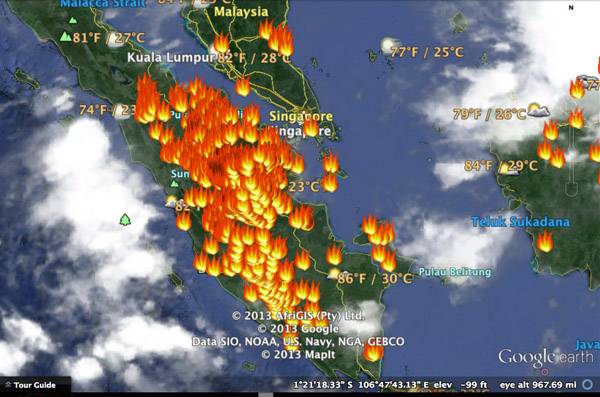 Memanas! 3.691 Hotspot Kepung Sumatera