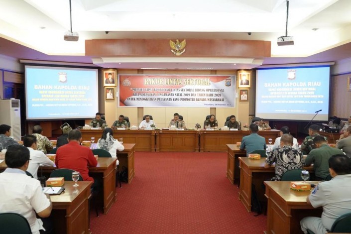 Jelang Nataru, Pemprov Riau Rapat Pengamanan