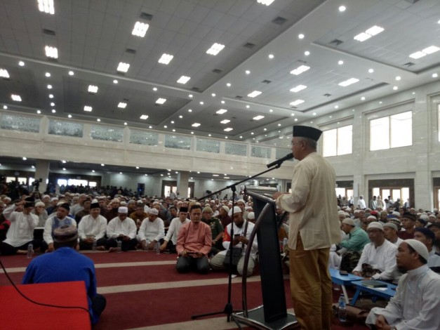 Gubernur Riau Ikut Dauroh Ilmiah Syeikh Abdurrazzaq di Abu Darda