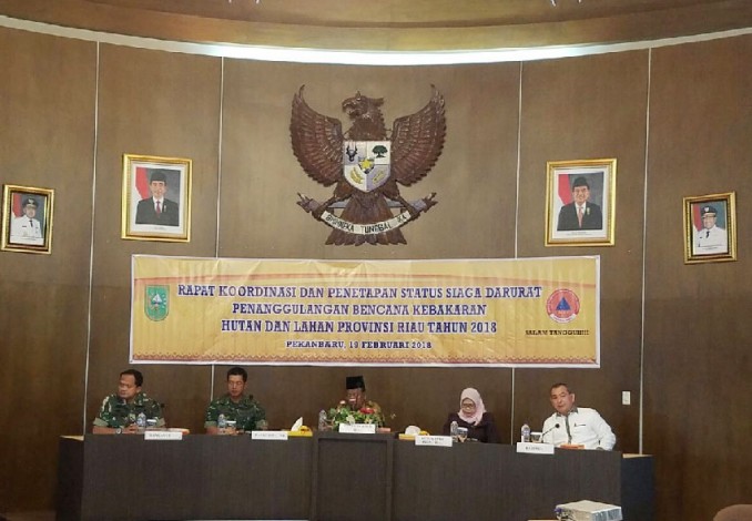 Riau Tetapkan Status Siaga Darurat Karhutla 2018 Sampai Akhir Mei