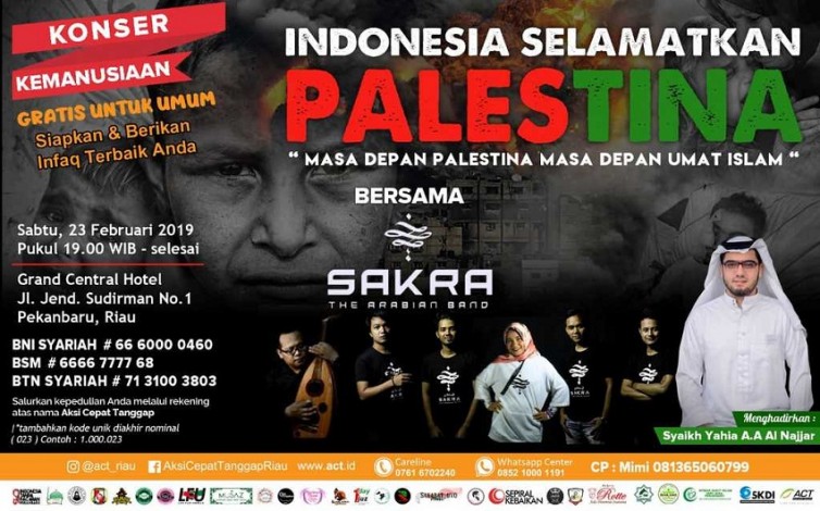Peduli Palestina, ACT Riau Gelar Konser Kemanusiaan