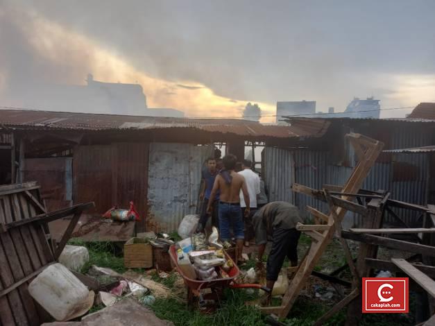 Pasar Cik Puan Terbakar, Pedagang: Kami Pikir Orang Bakar Sampah