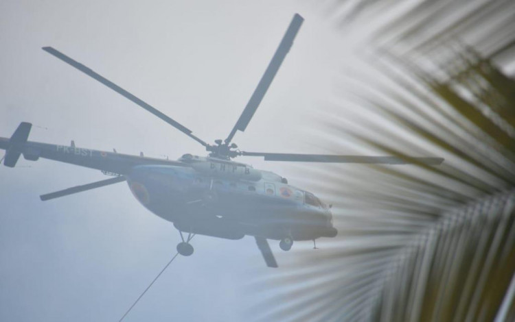 Karhutla di Bengkalis dan Pelalawan Belum Padam, Satgas Kerahkan 2 Helikopter