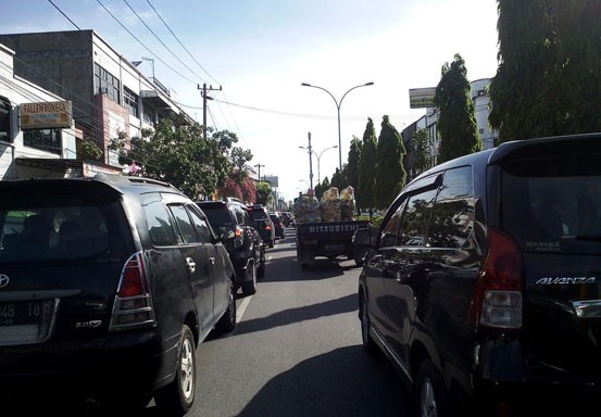 H-5 Idul Fitri, Jalan di Kota Pekanbaru Mulai Padat Lagi
