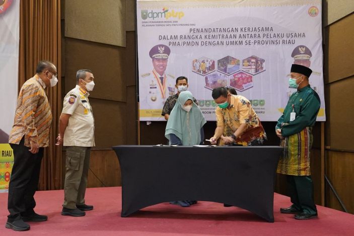 Dukung Investasi, 215 UMKM di Riau Lakukan MoU dengan Perusahaan