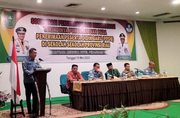 Gandeng Saber Pungli, Kepsek dan Guru di Riau Diingatkan tak Curang saat PPDB