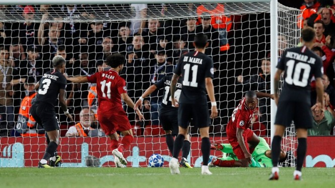 Drama Lima Gol, Liverpool Menang Dramatis Atas PSG