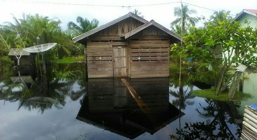 Curah Hujan Tinggi, Empat Daerah di Riau Masih Terendam Banjir