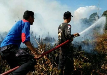 DLHK Riau Usul Pembelian Alat Pompa Gendong Rp6 Miliar untuk Pemadaman Karhutla