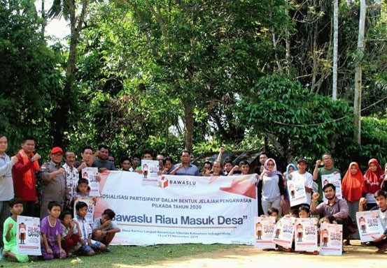 Sosialisasi Pilkada 2020, Bawaslu Riau Masuk Desa