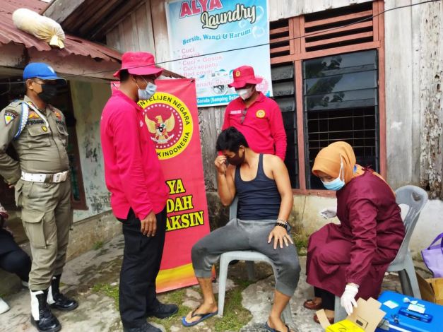 Bantu Tingkatkan Serapan Vaksinasi di Rohul, BINDA Riau Serbu Daerah Pinggiran
