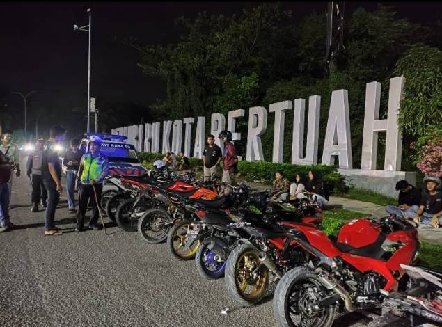 Razia Balap Liar di Pekanbaru, Polisi Amankan 24 Sepeda Motor