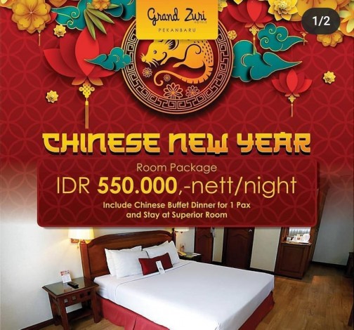 Paket Chinese New Year Grand Zuri Hotel, Makan dan Nginap dengan Harga Spesial