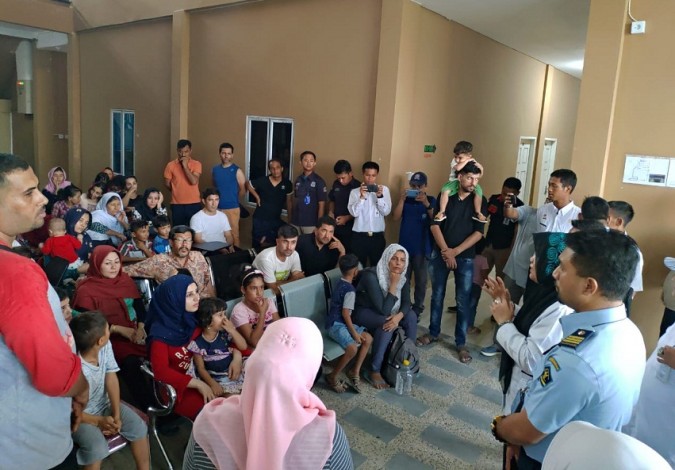 Rudenim Pekanbaru Pindahkan 47 Pengungsi ke Wisma Orchid