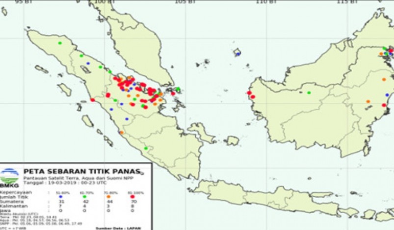 Astaga... Pagi Ini 165 Hotspot Terdeteksi di Riau