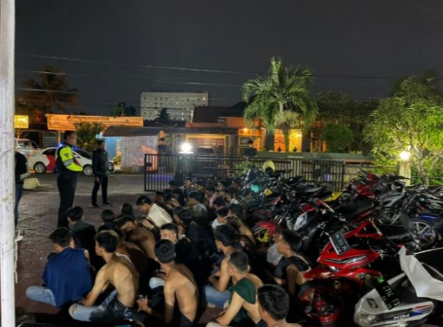 Bubarkan Balap Liar, 30 Unit Sepeda Motor Diamankan Polisi