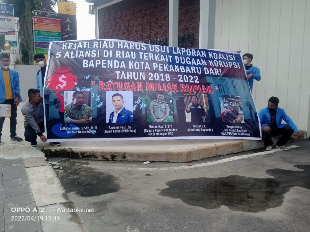 AMPR Laporkan Dugaan Korupsi Bapenda Pekanbaru ke Kejati Riau