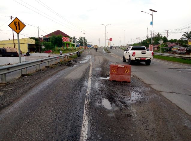 DPRD Dumai Minta Pengerjaan Akses Gerbang Tol Permai yang Rusak Selesai Sebelum Lebaran