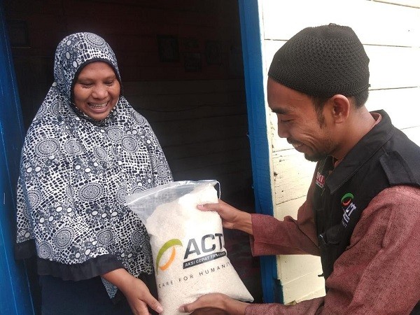 Jelang Idul Fitri, Global Zakat-ACT Riau Distribusikan Beras