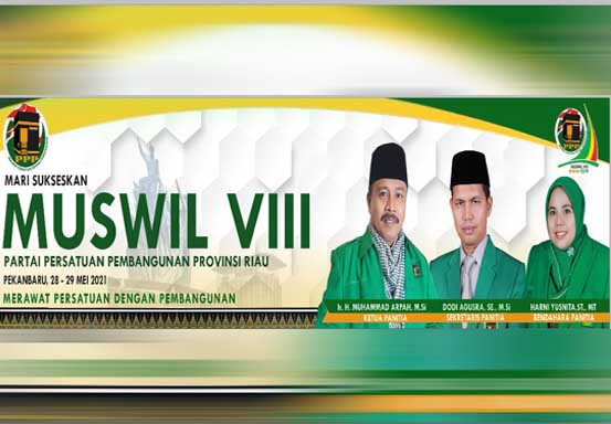 Ketua Umum dan Sekjend Dijadwalkan Hadiri Muswil PPP Riau, Protokol Kesehatan Diperketat
