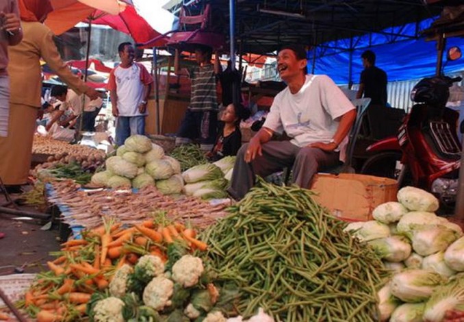 Harga Sembako Stabil, Pengunjung Pasar Sepi