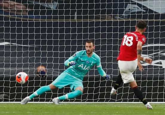 Gol Penalti Bruno Selamatkan Manchester United dari Kekalahan atas Tottenham Hotspur