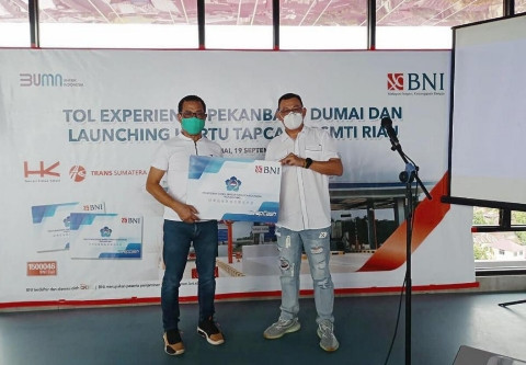 BNI Launching Tapcash Co-Branding PSMTI dengan Experience Tol Pekanbaru - Dumai