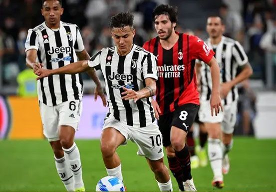 Duel Juventus Vs AC Milan Berakhir Tanpa Pemenang