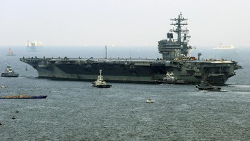 Ultimatum Korut, Kapal Induk AS Patroli di Semenanjung Korea