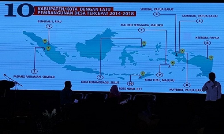 Laju Pembangunan Desa Tercepat 2014-2018, Bengkalis Terbaik ke 5 di Indonesia