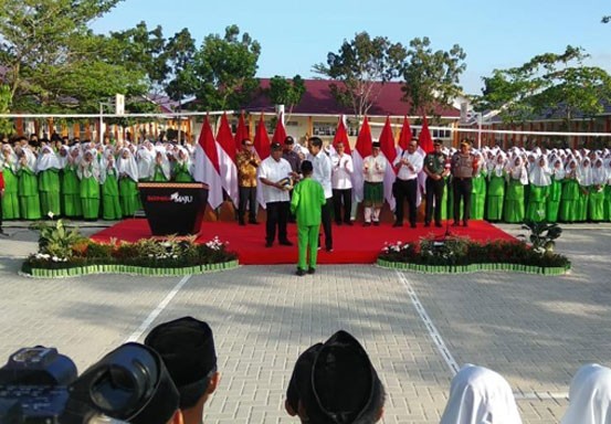 Presiden RI Jokowi Resmikan MTsN 3 Pekanbaru