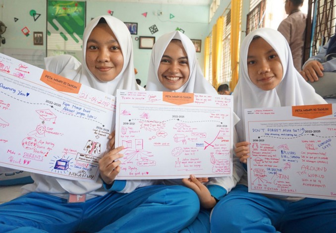 Mata Garuda Riau Ajak Siswa SMA Buat Peta Mimpi