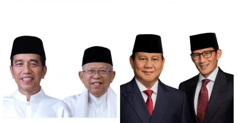 Rekap Suara 34 Provinsi Tuntas, Jokowi-Maruf 55,41%, Prabowo-Sandi 44,59%