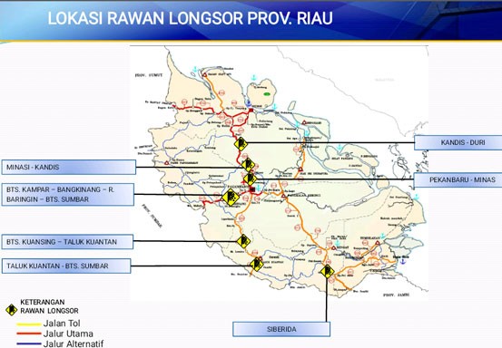 Ini 7 Titik Daerah Rawan Longsor di Riau yang Harus Diwaspadai Saat Mudik