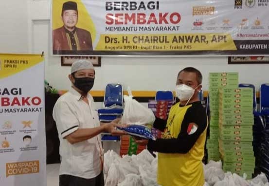 Anggota DPR RI Chairul Anwar Bagikan 5.000 Paket Sembako di 7 Daerah di Riau
