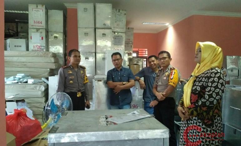 Kapolres Cek Kesiapan Pilkada Riau di Kantor KPU Bengkalis